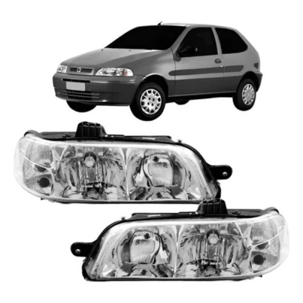 Farol Fiat Palio Siena Strada Fire 2001 02 03 04 2005 Par