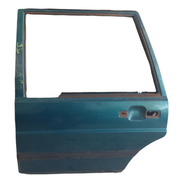 Porta Traseira Esquerda Verde Vw Santana 91 A 99 Avaria