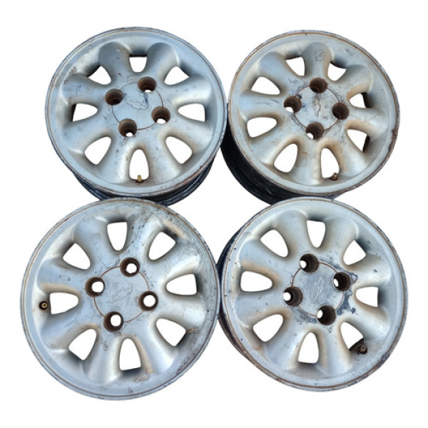 Jogo Roda Liga Aro 13 Gm Kadett 1992 93 94 95 1996 Prata