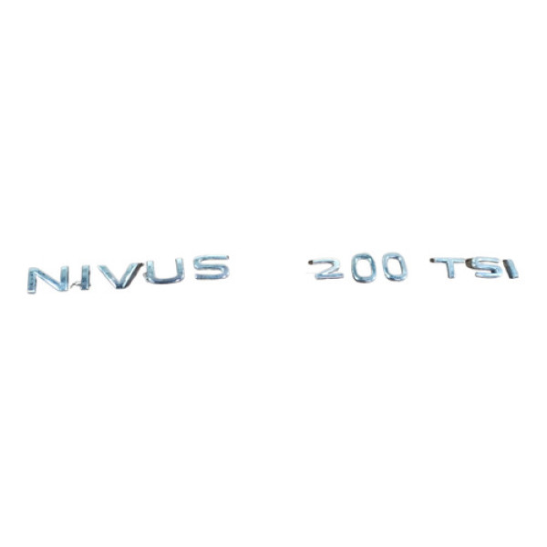 Emblema Tampa Traseira Vw Nivus 200 Tsi Original